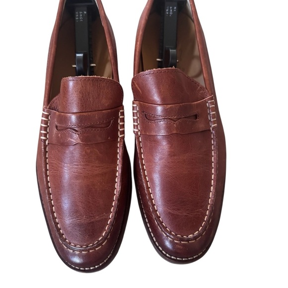 SPERRY Gold Cup Penny Loafer Shoes Men’s Sz US 9.5 W Leather Brown STS19069 - Picture 2 of 7